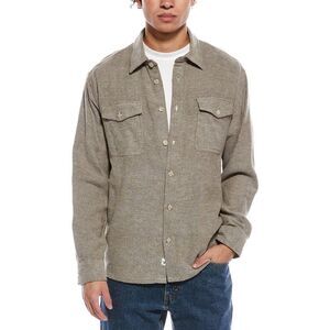 James Campbell Mens  Overshirt, Tan